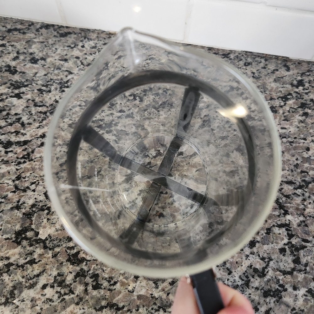 Glass & Metal French Press Coffee Maker - Picture 4 of 5